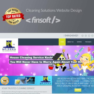 Mr keen cleaning solutions website design service in Ernakulam Kochi Kerala