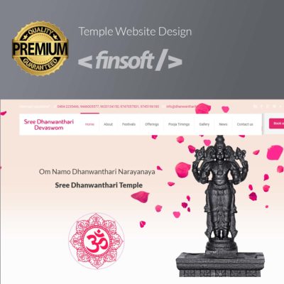 temple website design service Edapally Kalamassery